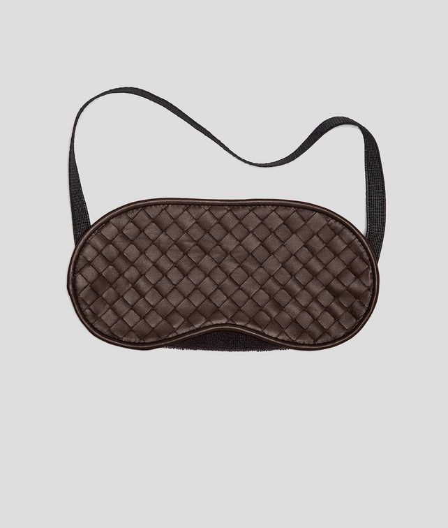 BOTTEGA VENETA Ebano Intrecciato Nappa Eye Mask Other Leather Accessory E fp