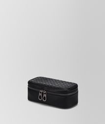BOTTEGA VENETA - Travel Accessories, Nero Intrecciato VN Watch Case