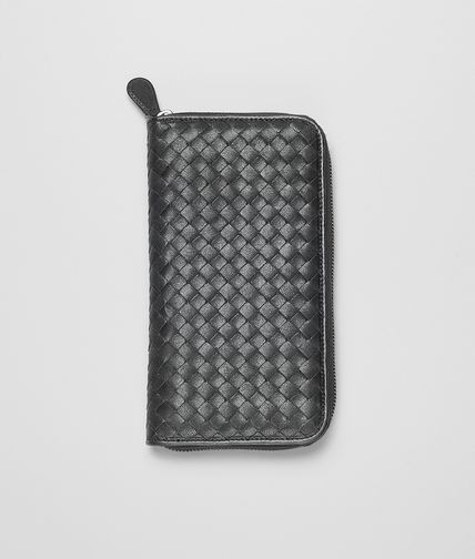 BOTTEGA VENETA - Ardoise Washed Lambskin Document Case