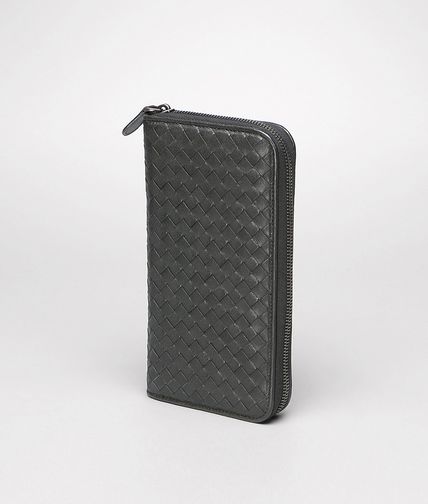 BOTTEGA VENETA - Ardoise Washed Lambskin Document Case