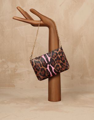 LEOPARD-PRINT STRIPED MINI BAG - Small leather bags - Dolce&Gabbana - Winter 2014 LEOPARD-PRINT STRIPED MINI BAG - Small leather bags - Dolce&Gabbana - Winter 2014