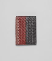 Bottega Veneta® Reisepass-Etui Intrecciato Club Fume Ardoise, Brique und Watteau Bottega Veneta® Reisepass-Etui Intrecciato Club Fume Ardoise, Brique und Watteau