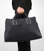 Bottega Veneta® Ardoise Buffalo Leather Metal Duffel Bottega Veneta® Ardoise Buffalo Leather Metal Duffel