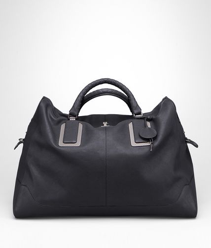 BOTTEGA VENETA - Ardoise Buffalo Leather Metal Duffel