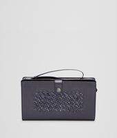 Bottega Veneta® Tourmaline Light Calf Soft Crocodile Fume Document Case Bottega Veneta® Tourmaline Light Calf Soft Crocodile Fume Document Case