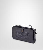 Bottega Veneta® Tourmaline Light Calf Soft Crocodile Fume Document Case Bottega Veneta® Tourmaline Light Calf Soft Crocodile Fume Document Case