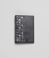 Bottega Veneta® Reisepass-Etui aus Ayers Intrecciato Ardoise Bottega Veneta® Reisepass-Etui aus Ayers Intrecciato Ardoise