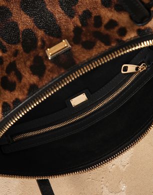 LEOPARD-PRINT ESCAPE SHOPPING BAG - Large leather bags - Dolce&Gabbana - Winter 2015 LEOPARD-PRINT ESCAPE SHOPPING BAG - Large leather bags - Dolce&Gabbana - Winter 2015