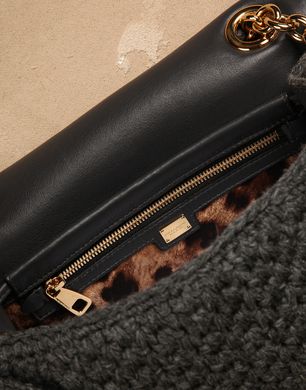 WOOL CROCHET FLOWER DOLCE BAG - Medium fabric bags - Dolce&Gabbana - Winter 2014 WOOL CROCHET FLOWER DOLCE BAG - Medium fabric bags - Dolce&Gabbana - Winter 2014