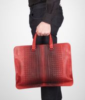 Bottega Veneta® Fraise Intreccio Match Briefcase Bottega Veneta® Fraise Intreccio Match Briefcase