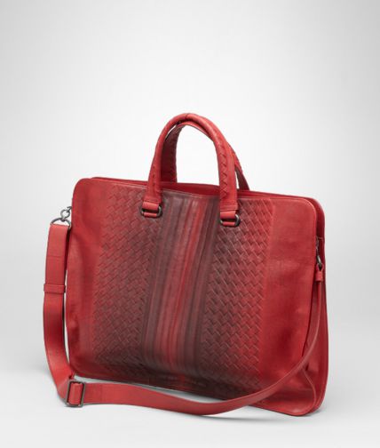 BOTTEGA VENETA - Fraise Intreccio Match Briefcase
