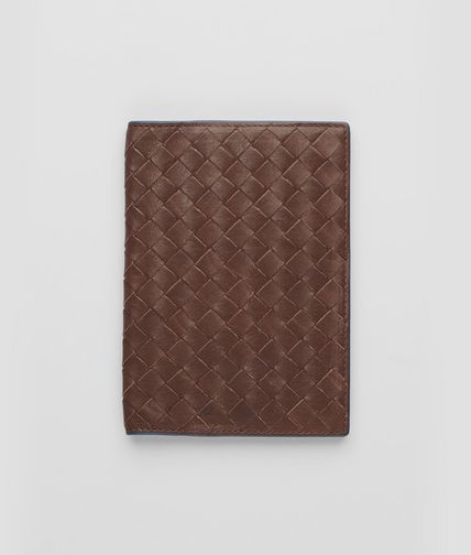 BOTTEGA VENETA - Edoardo Électrique Intrecciato Washed Vintage Passport Case