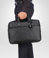 Bottega Veneta® Nero Intrecciato Vn Briefcase Bottega Veneta® Nero Intrecciato Vn Briefcase