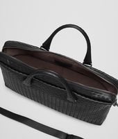 Bottega Veneta® Nero Intrecciato Light Calf Briefcase Bottega Veneta® Nero Intrecciato Light Calf Briefcase