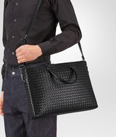 Bottega Veneta® Nero Intrecciato Light Calf Briefcase Bottega Veneta® Nero Intrecciato Light Calf Briefcase