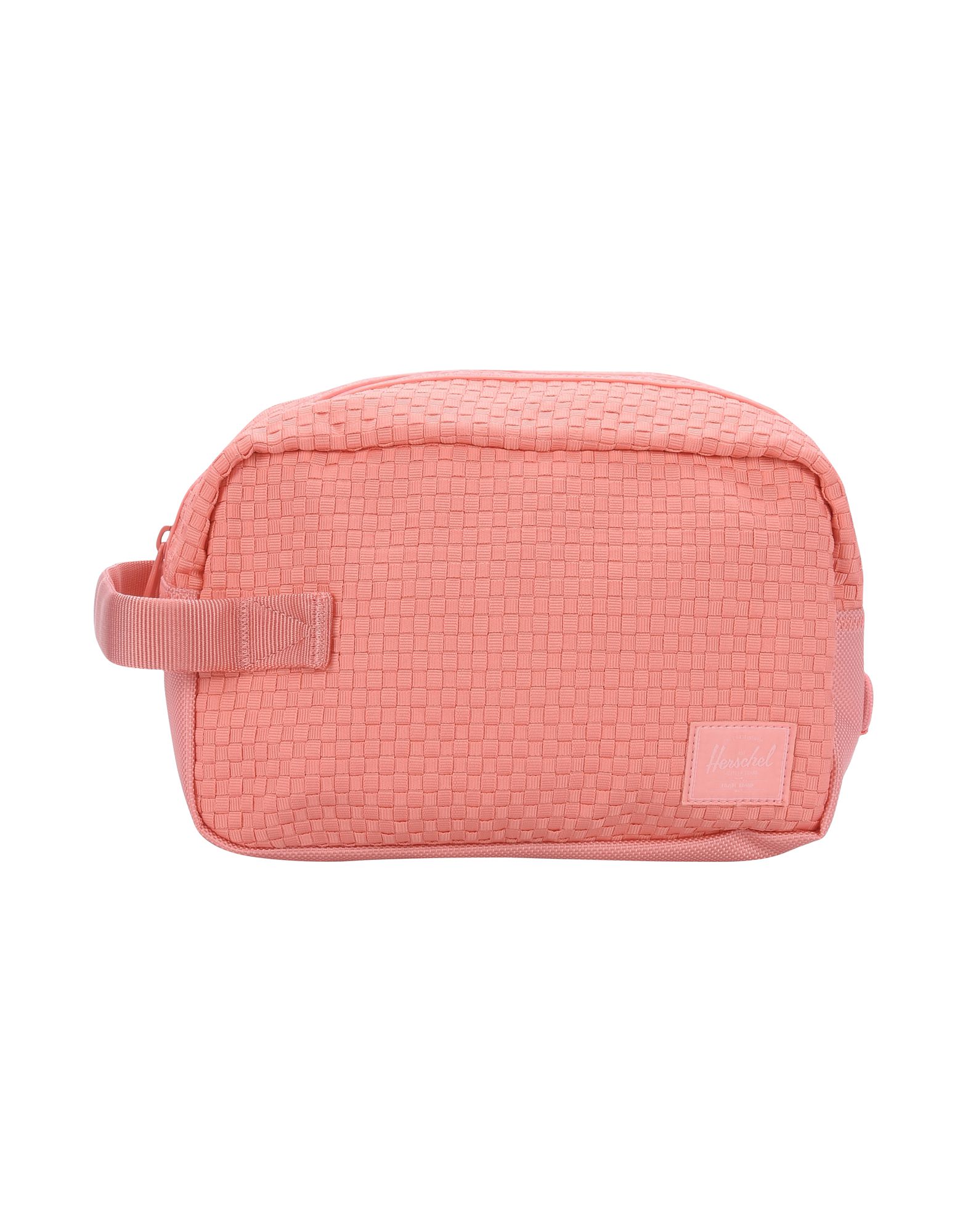 beauty cases in salmon pink