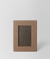 Bottega Veneta® Cornice Piccola Ash in Nappa Intrecciata Bottega Veneta® Cornice Piccola Ash in Nappa Intrecciata