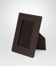 BOTTEGA VENETA - Living, Ebano Intrecciato Nappa Small Photo Frame