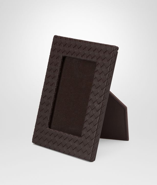 BOTTEGA VENETA Ebano Intrecciato Nappa Small Photo Frame Photo frame E fp