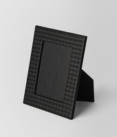 Bottega Veneta® Nero Intrecciato Nappa Medium Photo Frame Bottega Veneta® Nero Intrecciato Nappa Medium Photo Frame