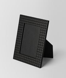 BOTTEGA VENETA - Living, Nero Intrecciato Nappa Medium Photo Frame