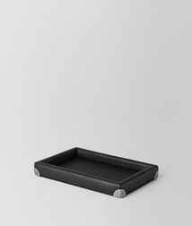 BOTTEGA VENETA - Living, Nero Intrecciato Nappa Tray