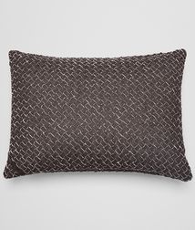 BOTTEGA VENETA - Living, Carbone Intrecciato Linen Rectangular Pillow
