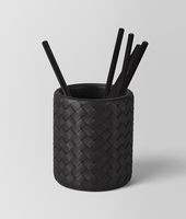 Bottega Veneta® Nero Intrecciato Nappa Pencil Holder Bottega Veneta® Nero Intrecciato Nappa Pencil Holder