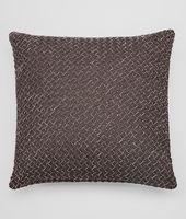 Bottega Veneta® Carbone Intrecciato Linen Square Pillow Bottega Veneta® Carbone Intrecciato Linen Square Pillow