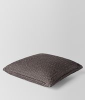 Bottega Veneta® Carbone Intrecciato Linen Square Pillow Bottega Veneta® Carbone Intrecciato Linen Square Pillow