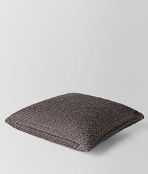 BOTTEGA VENETA - Living, Carbone Intrecciato Linen Square Pillow