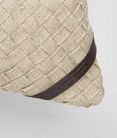 Bottega Veneta® Palladio Intrecciato Linen Square Pillow Bottega Veneta® Palladio Intrecciato Linen Square Pillow