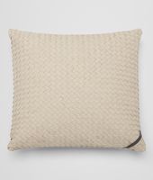 Bottega Veneta® Palladio Intrecciato Linen Square Pillow Bottega Veneta® Palladio Intrecciato Linen Square Pillow