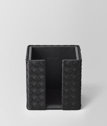BOTTEGA VENETA - Living, Nero Intrecciato Nappa Memo Paper Holder