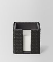 Bottega Veneta® Nero Intrecciato Nappa Memo Paper Holder Bottega Veneta® Nero Intrecciato Nappa Memo Paper Holder