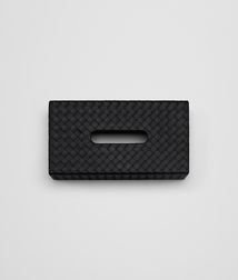 BOTTEGA VENETA - Living, Nero Intrecciato Nappa Horizontal Tissue Box