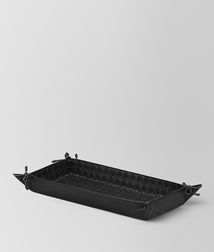 BOTTEGA VENETA - Living, Nero Intrecciato Nappa Pen Tray