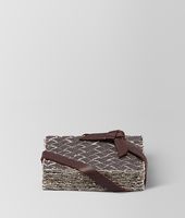 Bottega Veneta® Carbone Intrecciato Linen Coasters Bottega Veneta® Carbone Intrecciato Linen Coasters