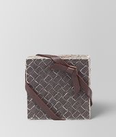 Bottega Veneta® Carbone Intrecciato Linen Coasters Bottega Veneta® Carbone Intrecciato Linen Coasters