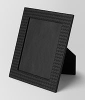 Bottega Veneta® Nero Intrecciato Nappa Large Photo Frame Bottega Veneta® Nero Intrecciato Nappa Large Photo Frame