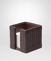 BOTTEGA VENETA - Living, Ebano Intrecciato Nappa Memo Paper Holder