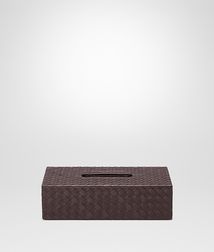 BOTTEGA VENETA - Living, Ebano Intrecciato Nappa Horizontal Tissue Box
