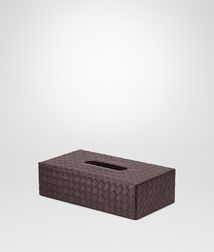 BOTTEGA VENETA - Living, Ebano Intrecciato Nappa Horizontal Tissue Box