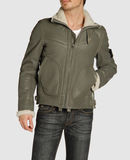 STONE ISLAND - Leather outwear