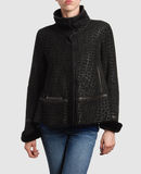 EMPORIO ARMANI - Leather outwear