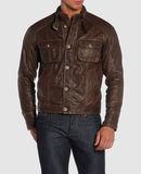 GF FERRE' - Leather outerwear