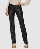 GOLD SIGN - Pantalone pelle