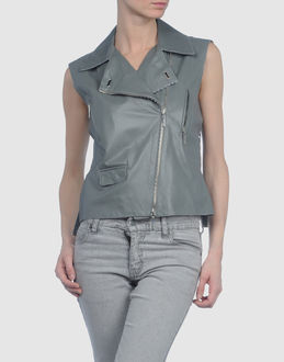 COSTUME NATIONAL Leather outerwear - Item 59119615