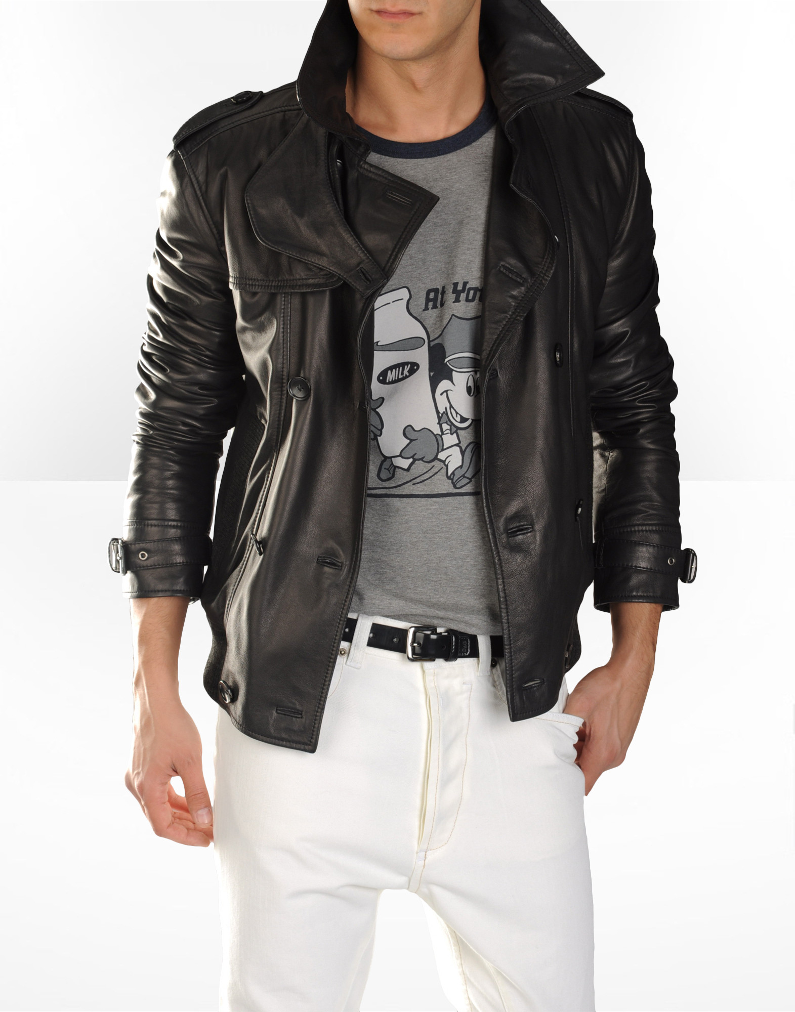 d and g leather jackets mens