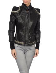 CLASS ROBERTO CAVALLI - Leather outerwear